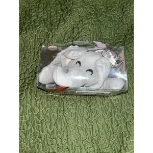 Pro Goleem Baby Lovey Plush Elephant Security Blanket Satin Gray Minky 16" Nib